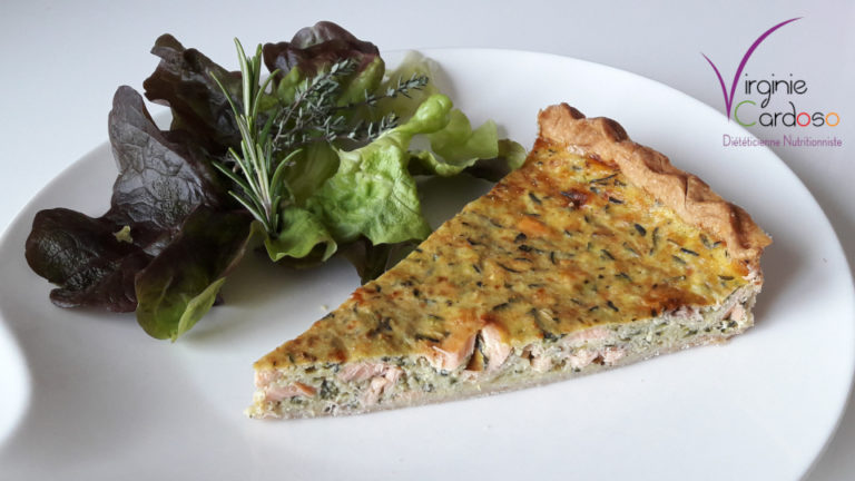 quiche courgette saumon