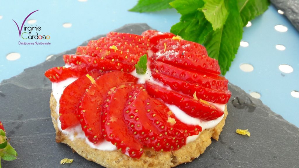 Tartelette aux fraises légère et rapide